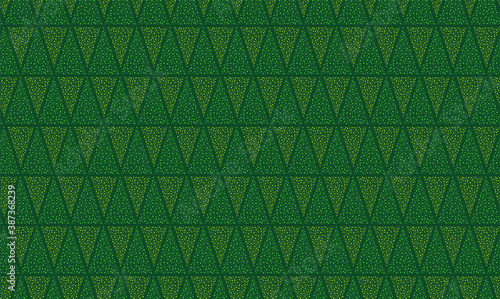 Vector seamless pattern. Modern stylish texture. Repeating geometric tiles with dotted triangles. Trendy hipster background. Small circles form triangular minimalistic ornament.