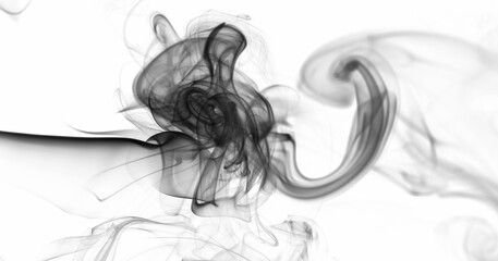 Cloud of black smoke background