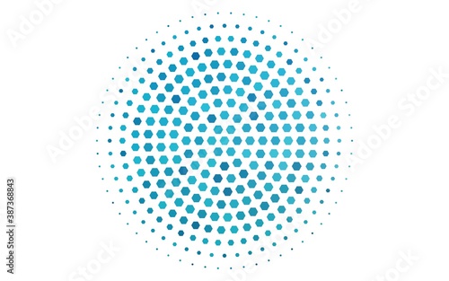 Light BLUE vector layout with hexagonal shapes.