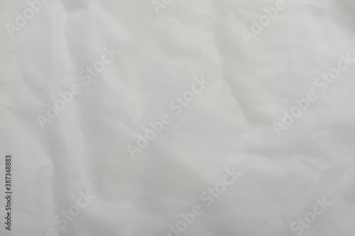 White crumpled soft cloth