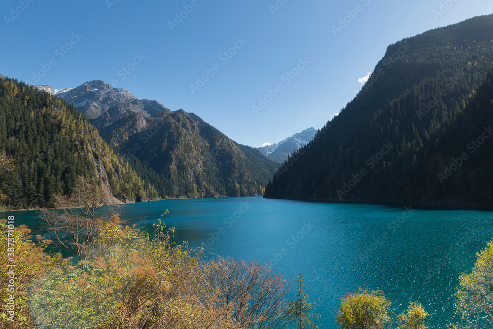 Long Lake, Jiuzhaigou National Park, Sichuan Province, China, Unesco World Heritage Site