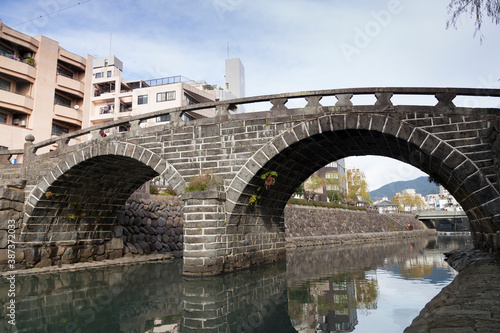 長崎市の眼鏡橋 © Paylessimages