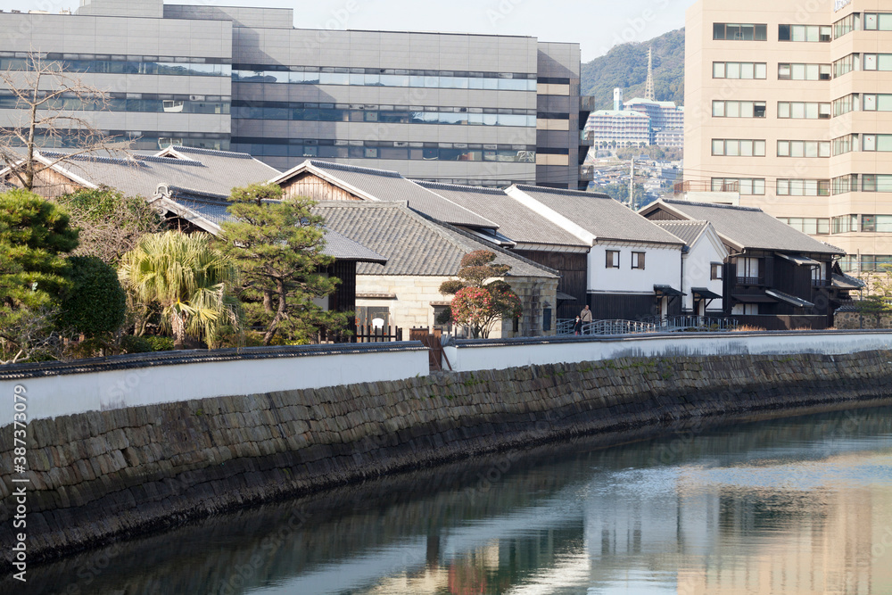 Obraz premium 出島橋からの出島