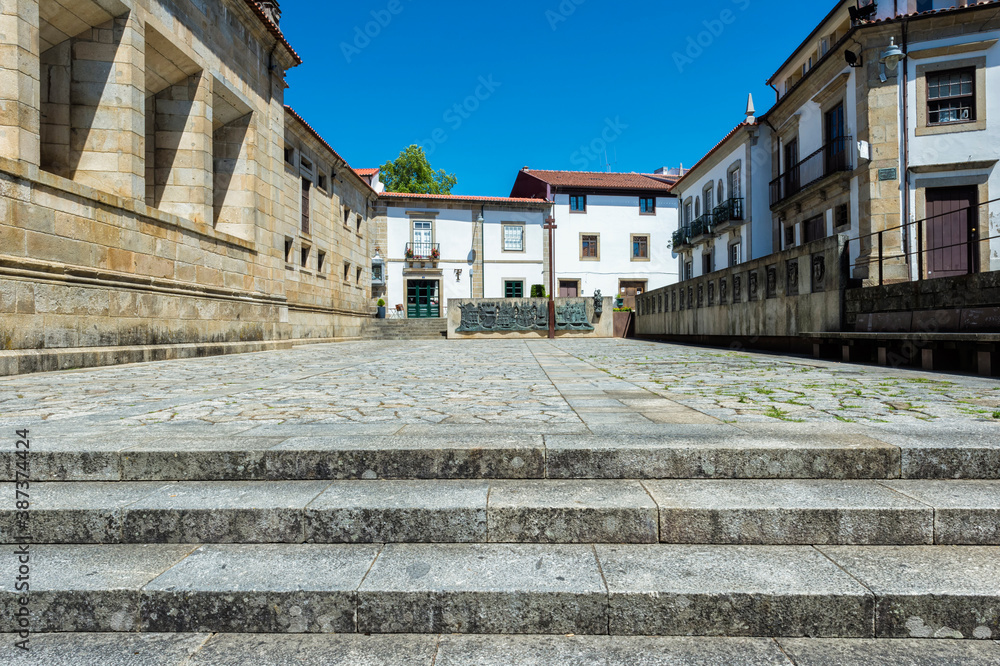 Rossio da Sé Square near the Cathedral, Braga, Minho, Portugal