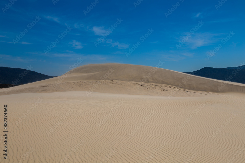 joaquina sand dunes and sky in florianopolis
