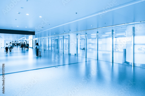 Airport terminal access and glass windows