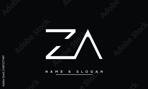 ZA, AZ, Z, A  Abstract Letters Logo Monogram photo