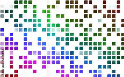 Light Multicolor, Rainbow vector template with crystals, rectangles.