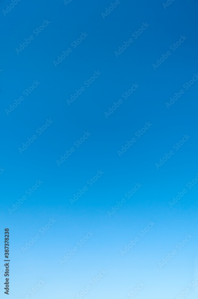 gradient. Blue clear sky