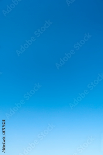 gradient. Blue clear sky