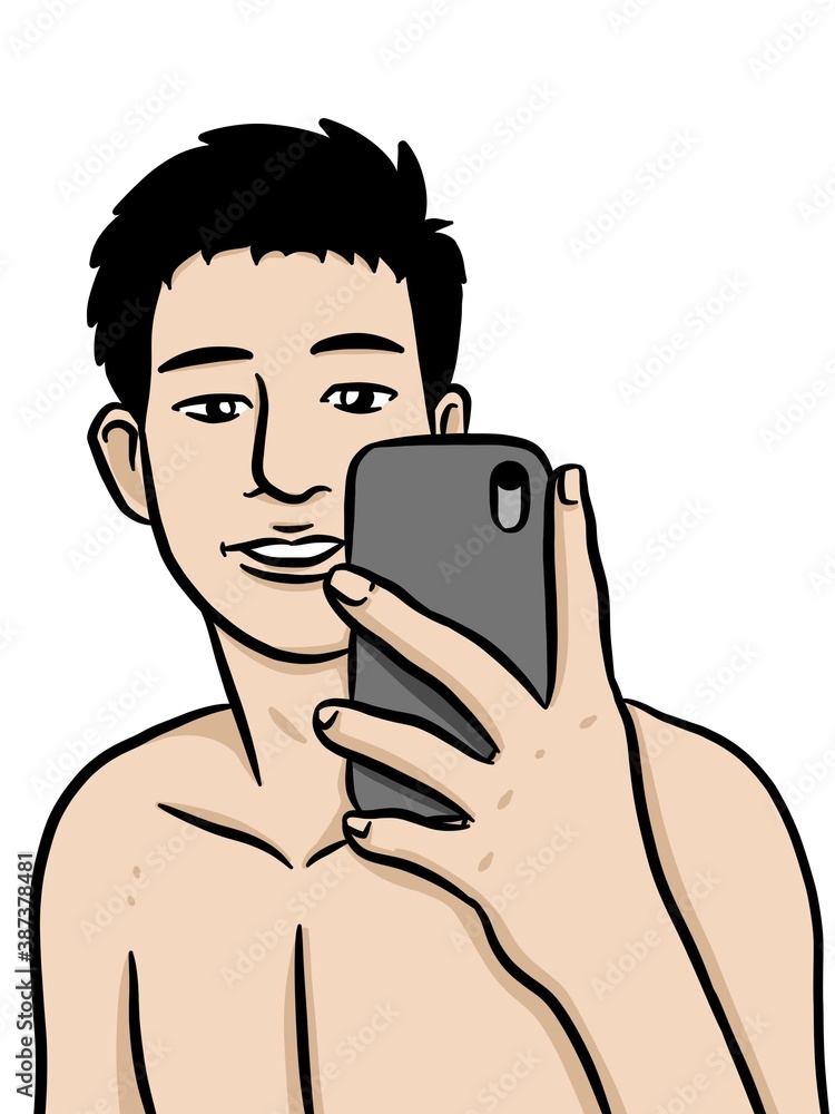 cartoon cute man on white background cartoon cute man on white background