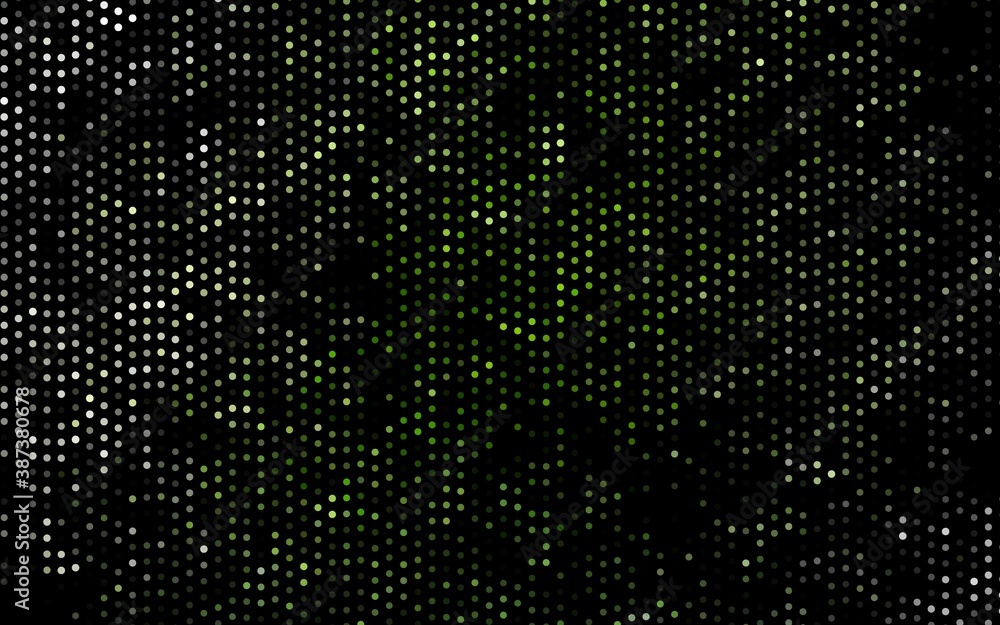 Dark Green vector background with bubbles. Dark Green vector background with bubbles.