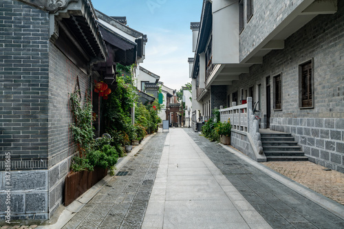 Fototapeta Naklejka Na Ścianę i Meble -  Lotus Lane, the ancient town alley in Nanjing, Jiangsu Province, China