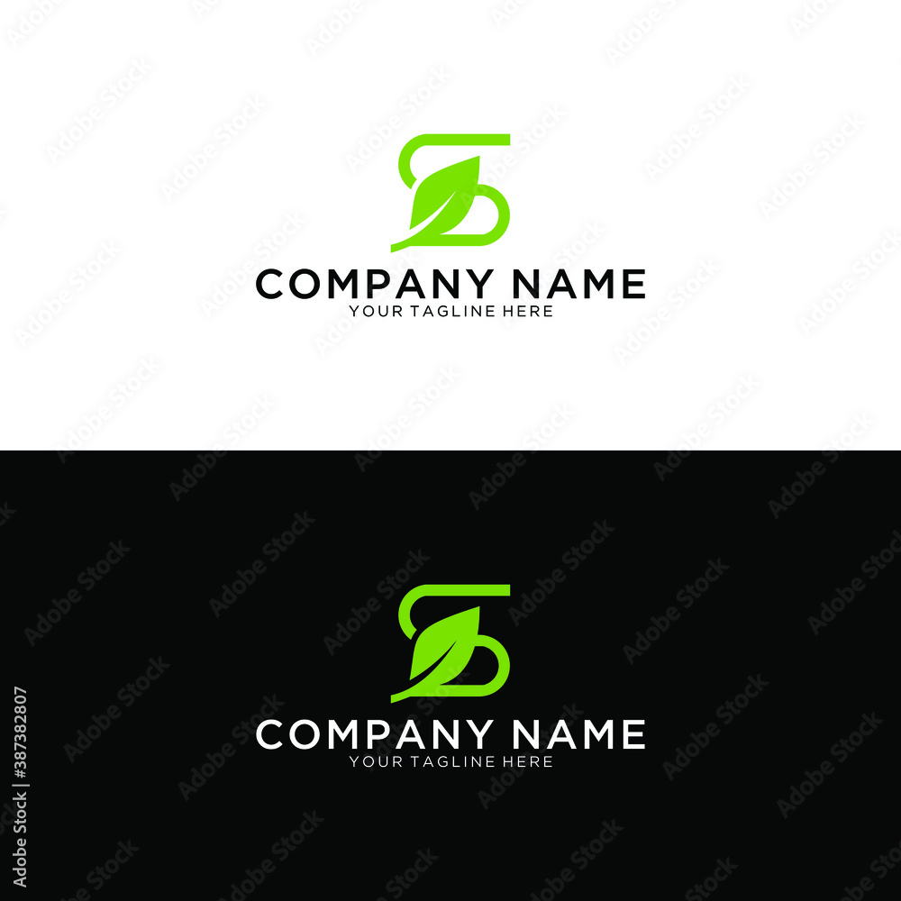 Letter S eco leaves logo icon design template elements Letter S eco leaves logo icon design template elements