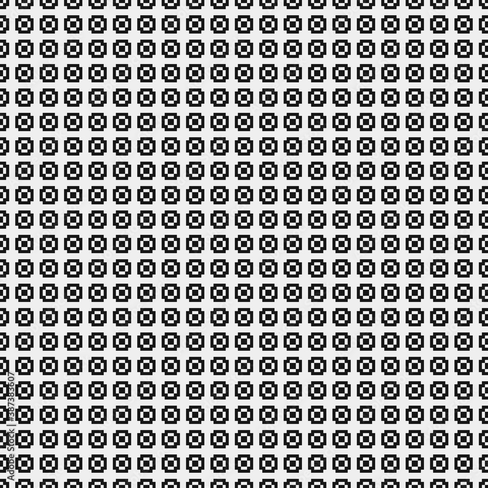Fototapeta premium Abstract Cross Pattern Dots Logo generative computational art illustration