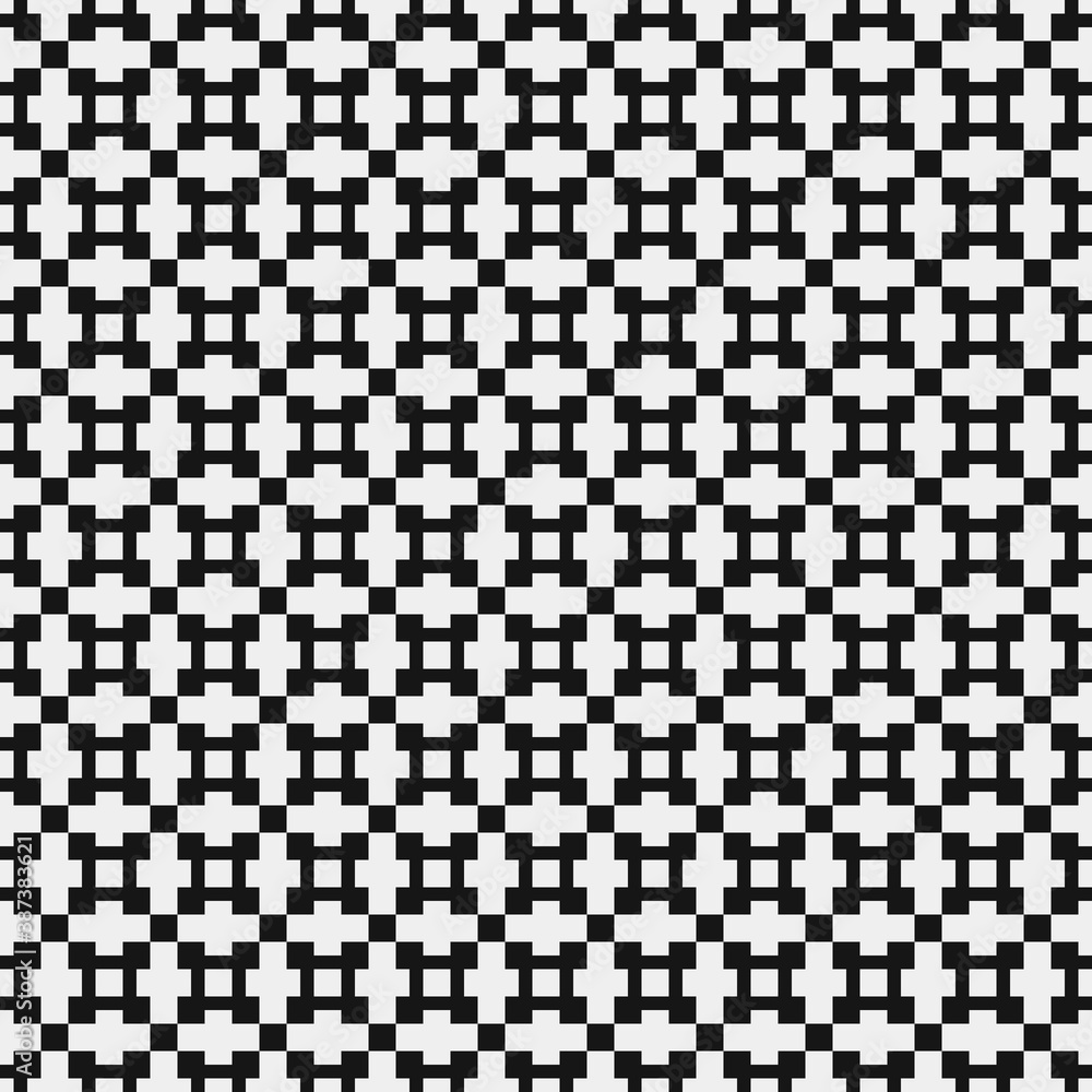 Fototapeta premium Abstract Cross Pattern Dots Logo generative computational art illustration