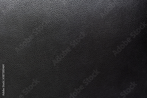 Close up black leather and texture background.