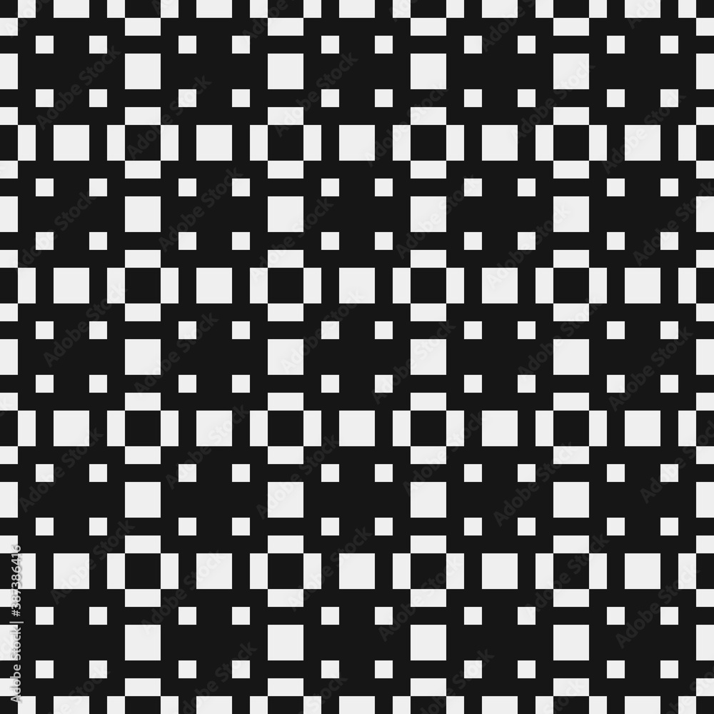 Fototapeta premium Abstract Cross Pattern Dots Logo generative computational art illustration