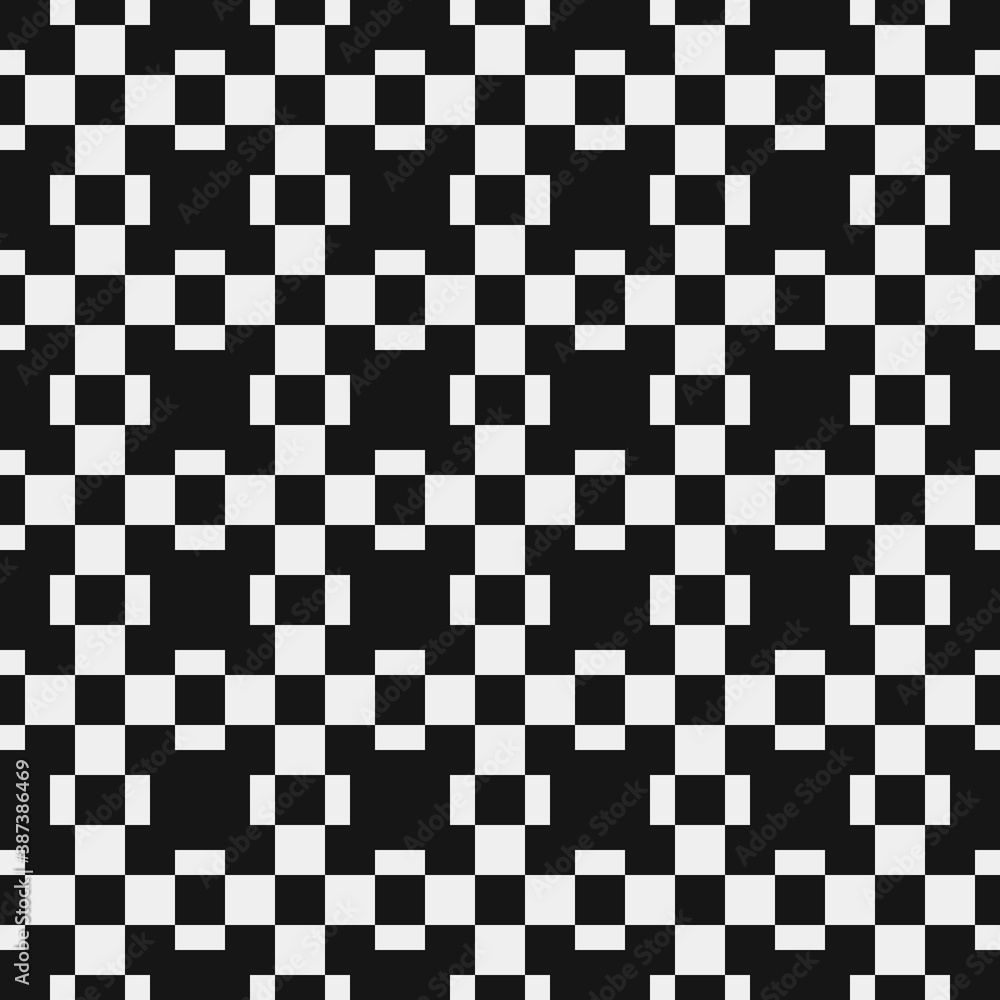 Fototapeta premium Abstract Cross Pattern Dots Logo generative computational art illustration