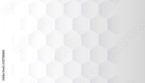 white background with 3d hexagonal pattern design