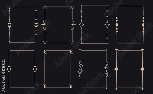 ornamental decorative vintage frame set of eight