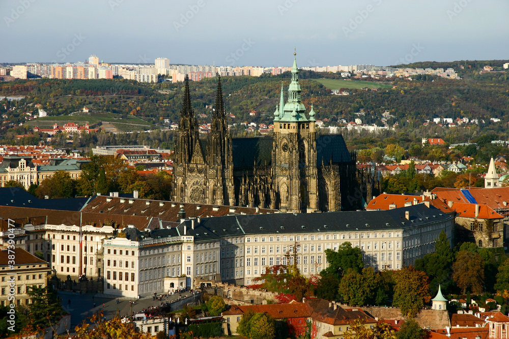 View of Prague Castle in Czech Republic