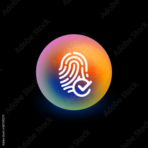 Verified Fingerprint - App Button