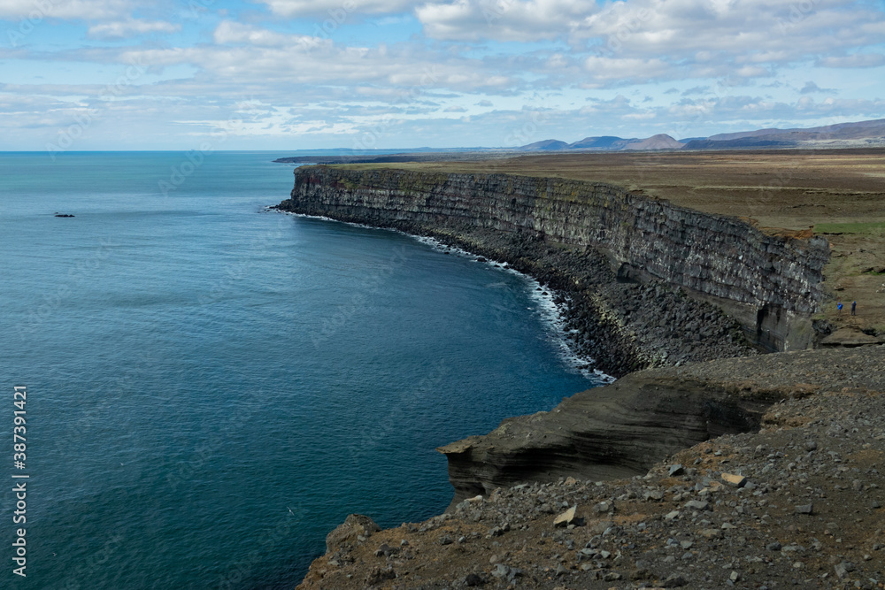 Islande, falaise de Krisuvikurberg Cliffs