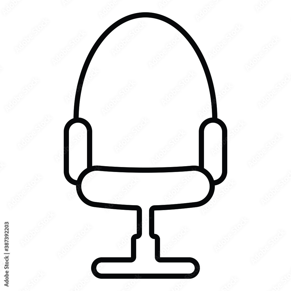 Office chair icon vector illustration Office chair icon vector illustration