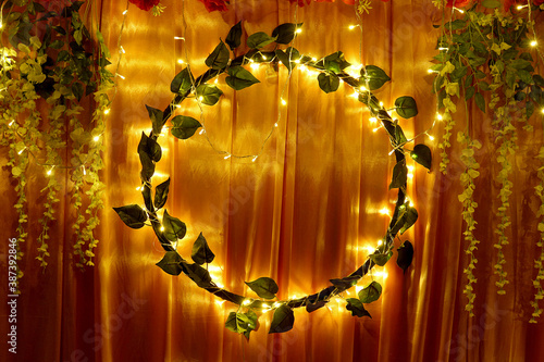 golden christmas lights