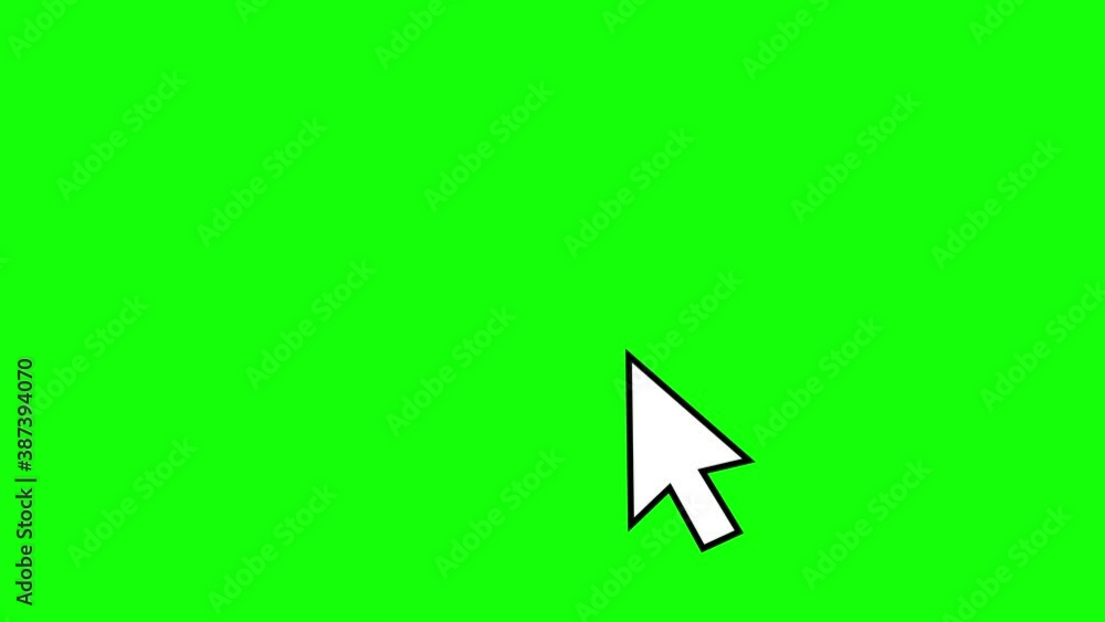 Pointer Arrow Cursor Clicking. Technology And Internet Icons Animation ...