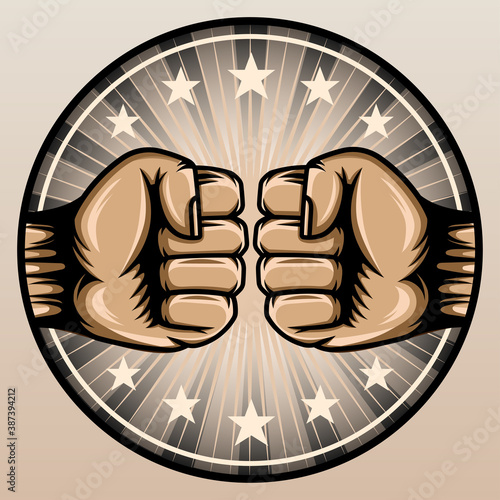 Brotherhood hand fists