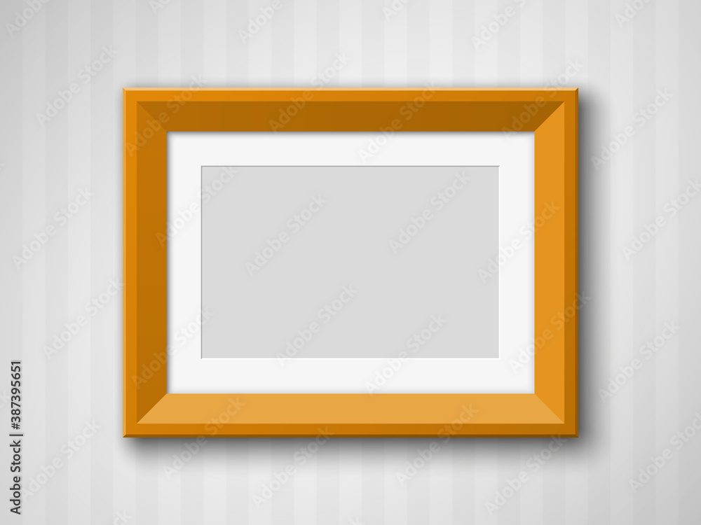 Set of Black Blank Picture Frames A3, A4 sizes, hanging on a color Wall from the Front. Design empty Template for Mock Up. illustration Set of Black Blank Picture Frames A3, A4 sizes, hanging on a color Wall from the Front. Design empty Template for Mock Up. illustration