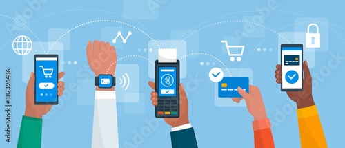 Electronic cashless payments and secure transactions