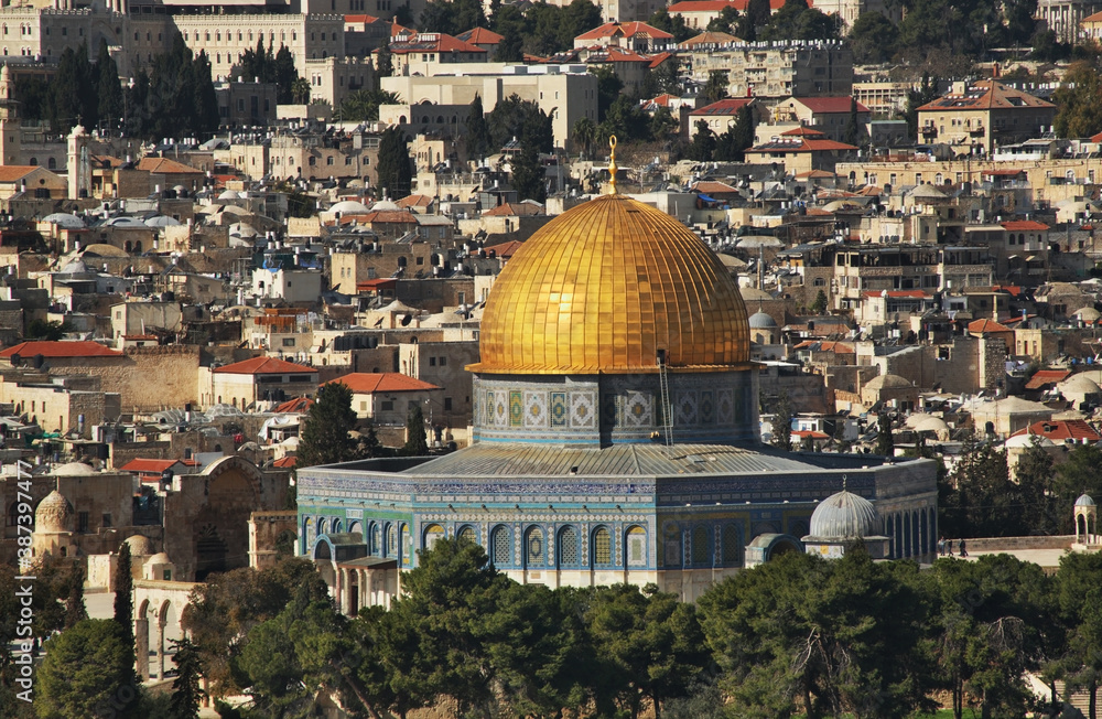 Obraz premium Dome of the Rock in Jerusalem. Israel