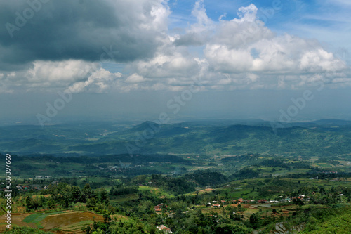 clouds over the mountains