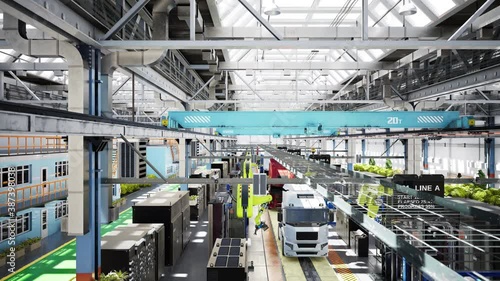 Modern Truck Assembly Production Line