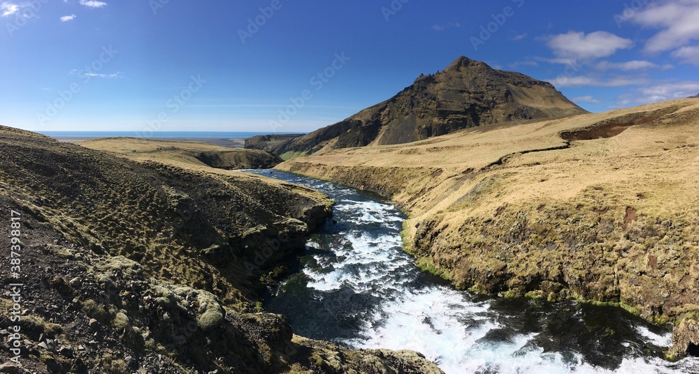 Islande, cascade skogafoss