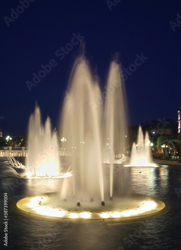 Fountains at Place Massena in Nice. France
