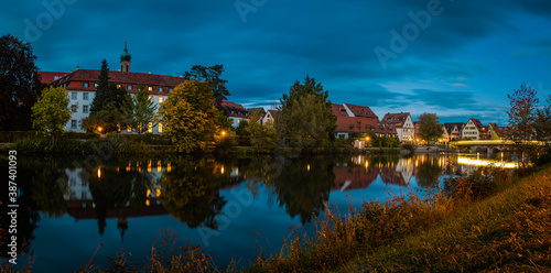Evening mood at the Neckar river, Rottenburg am Neckar / Germany © Michael