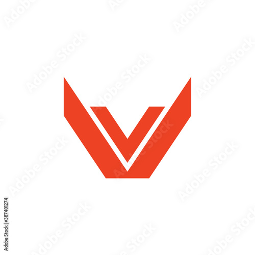 VV letter logo design vector