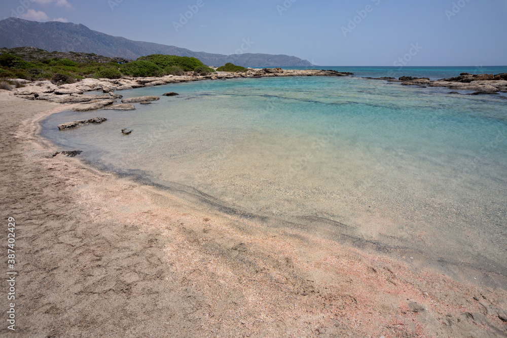 Popular Elafonisi beach on western side of Crete island, Greece. Popular Elafonisi beach on western side of Crete island, Greece.