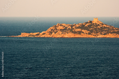 San Luigi Tower, Serpentara island, Villasimius, Cagliari, Sardinia, Italy, Europe photo