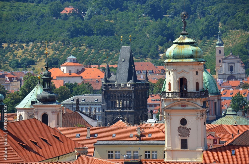 vistas sobre el centro historico de la ciudad de Praga, republica checa