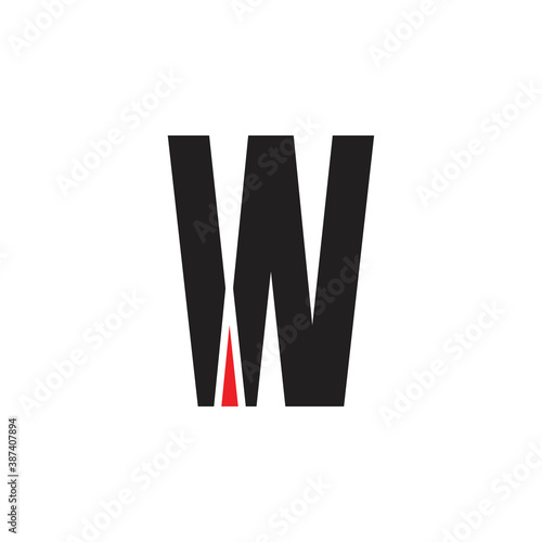 Free Download W letter with arrow logo design vector - GFXLoad