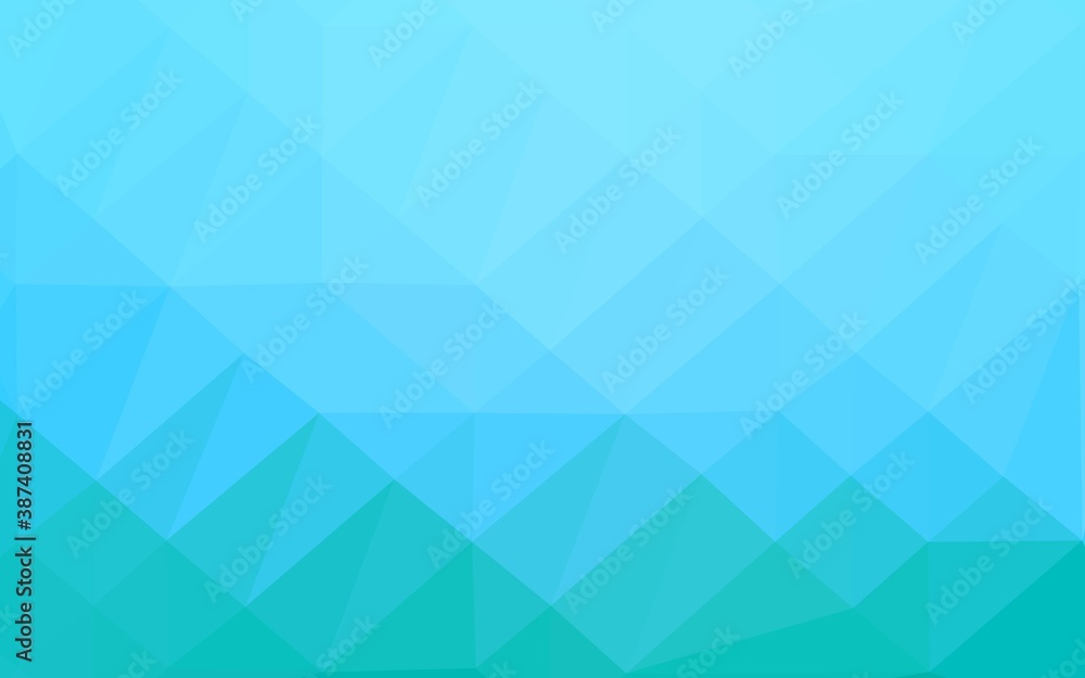 Fototapeta premium Light BLUE vector polygonal background.