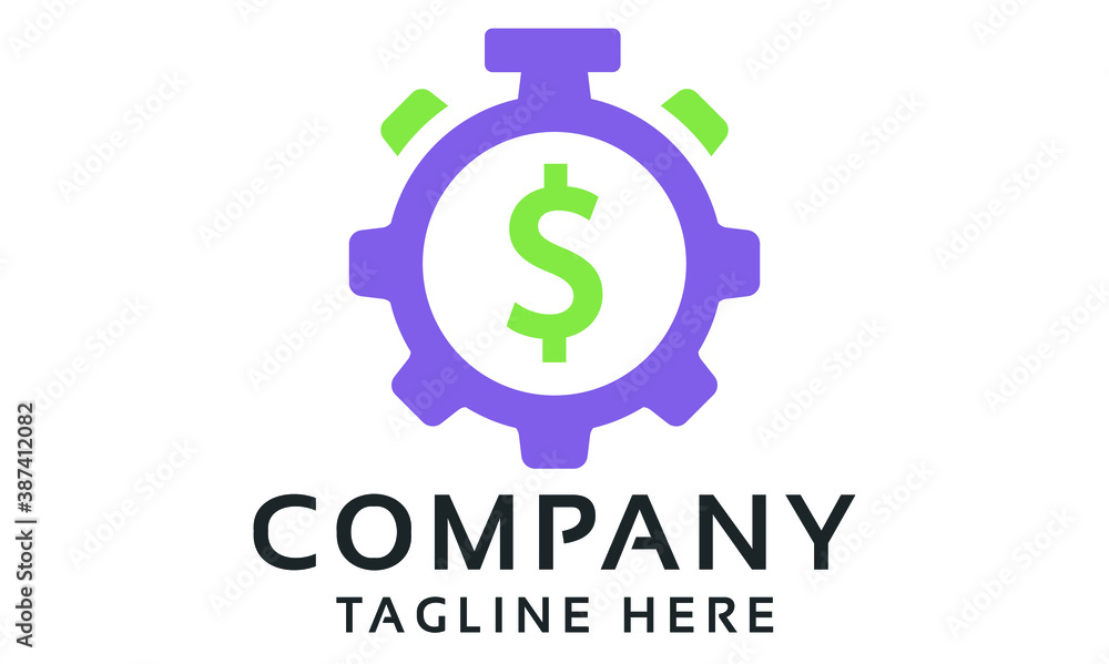 Obraz premium Time Plan Vector Logo Template