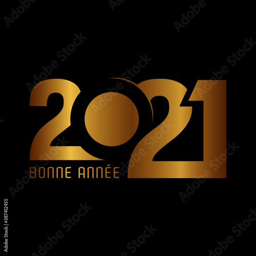 2021 bonne année design carte de voeux 