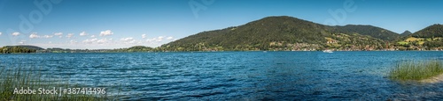 Lake Tegernsee - Bavaria - Germany, panoramic summer view across the famous lake from Bad Wiessee to Tegernsee city and St Quirin (Gmund) © Mario Hagen