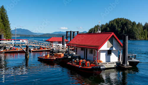 Coast Guard Station in Bamfield, Vancouver Island, British Columbia, Canada